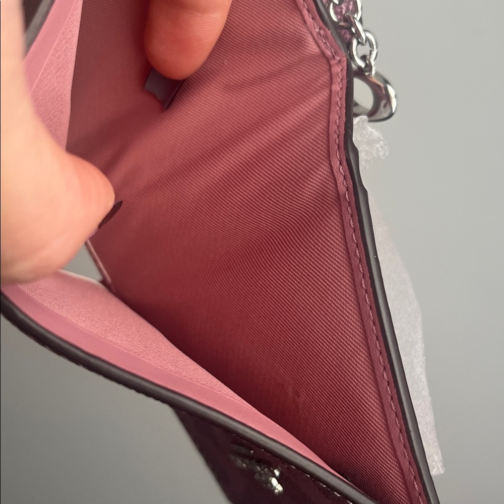 Coach Metallic Pink Women's Wallet - Picture 9 of 10